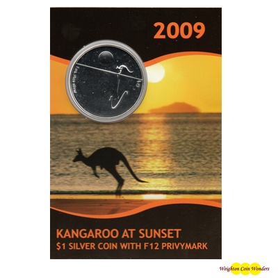 2009 1oz Silver KANGAROO (Display Card) - F12 Privymark